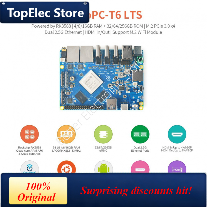 Nanopc T6 16Gb - Плата для разработки TopElec NanoPC-T6 LTS